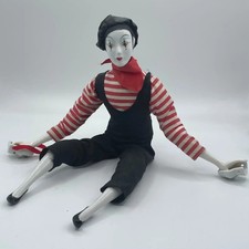 Vintage Porcelain Mime Doll