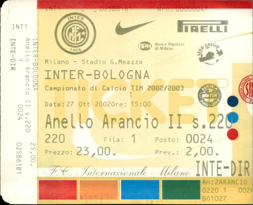Biglietto stadio inter bologna - stadio,