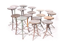 Vecchio Sgabello Art Deco