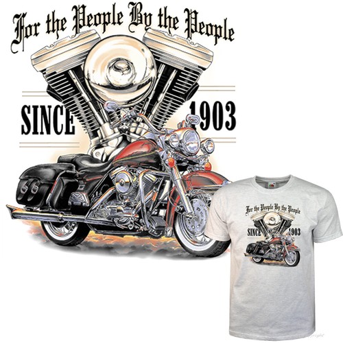 Shirt moto biker stile - t-shirt,