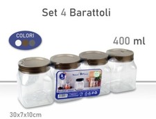 Set 4 Barattoli Contenitori