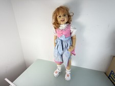 Bambola artistica bambola Monika Levenig bambola in vinile 90 cm. Ottime cond...