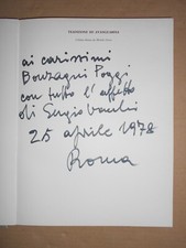 Sergio Vacchi autografo dedica