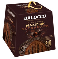 Balocco Panettone Maxiciok ExtraDark Cacao Cioccolato Fondente e Granella 800g
