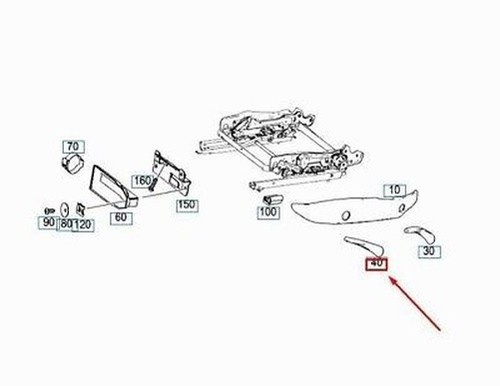 Slk r171 sedile anteriore - mb,