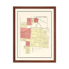 Vecchia mappa di Wayne, IN