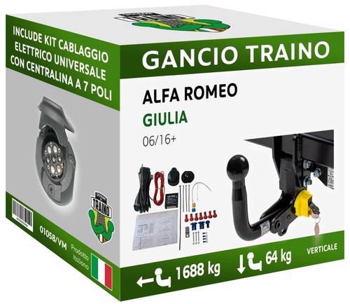 Gancio verticale estraibile - gancio,