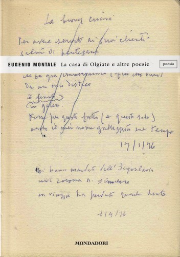 Eugenio montale casa - montale., la