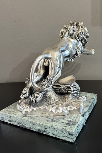 Fermalibri argento leone - fermalibri,