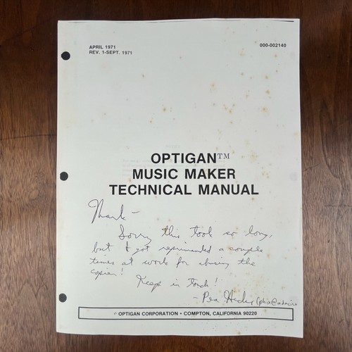 Manuale tecnico vintage - manuale,