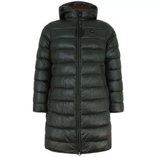 BLAUER - Piumino verde lungo