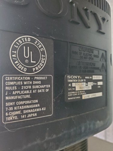 Sony trinitron kv 20ts29 - sony, kv-20ts29