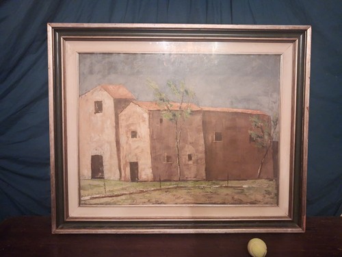 Opera arte olio tela - su,