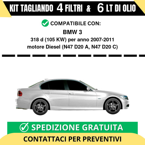Tagliando per bmw 318d 105 - 318d,