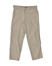 AVIREX Pantalone Uomo Dritto Casual W33 L30 Grigio Cotone AJ10