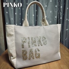 Borsa tote PINKO in tela con