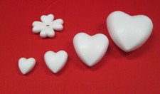 FORME DI POLISTIROLO "CUORE PIENO" VARIE GRANDEZZE DA DECORARE ADDOBBI REGALO