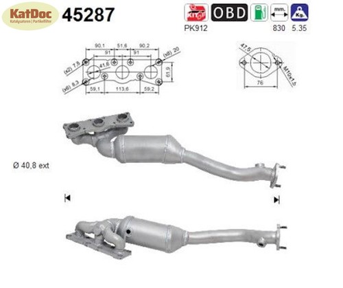 Catalizzatore bmw serie - catalizzatore,