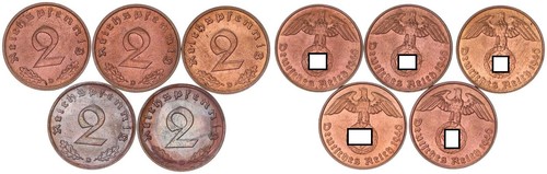 Reich pfennig 1940 - 1940, lotto
