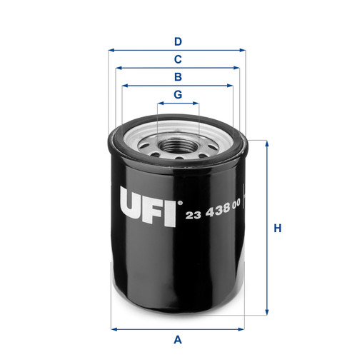 Filtro olio motore ufi - filtro,