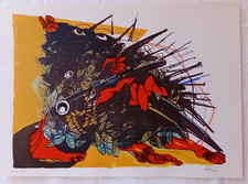 Litografia originale Le ciel... Joris Ivens Ennio Calabria dim. 47,0x33,7 cm