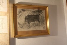 ALDO NAVA 1966 carboncino su