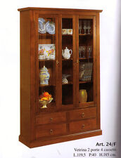 VETRINA DISPENSA CRISTALLIERA CREDENZA LIBRERIA ARTE POVERA IN VARI COLORI