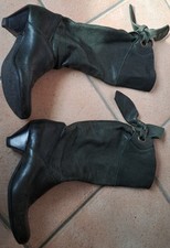 stivali pelle verdi taglia 35 