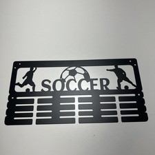 Soccer Medallion Black Metal