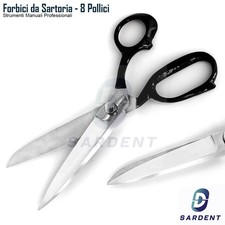 Forbici da Sarto in Acciaio per Sartoria Cucito Taglio Tessuti Cesoie 8" Pollici