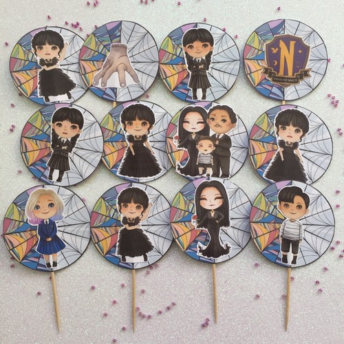 Cupcake toppers mercoledì - toppers,