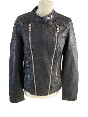 Giacca biker vegan nera