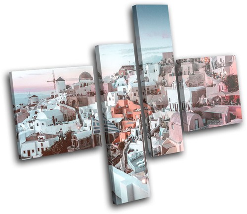 Greece santorini teal pink - santorini,
