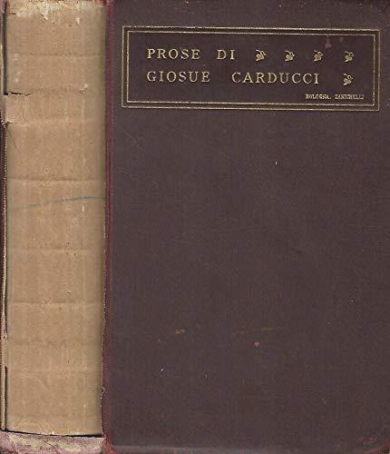 Prose giosue carducci - prose,