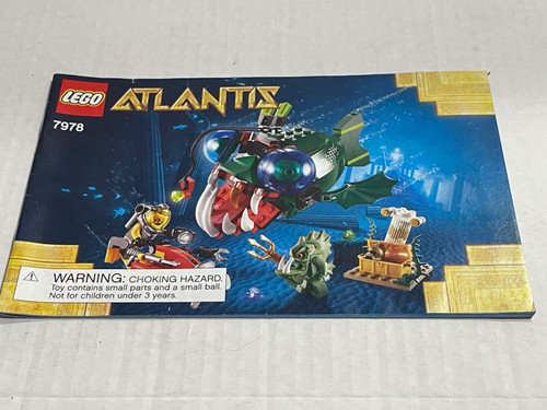 Lego atlantis 7978 instruction - atlantis,