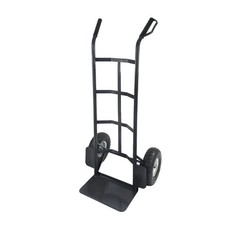 Carrello Porta Pacchi 200 kg porta casse ruote pneumatiche Acciaio STI Nero