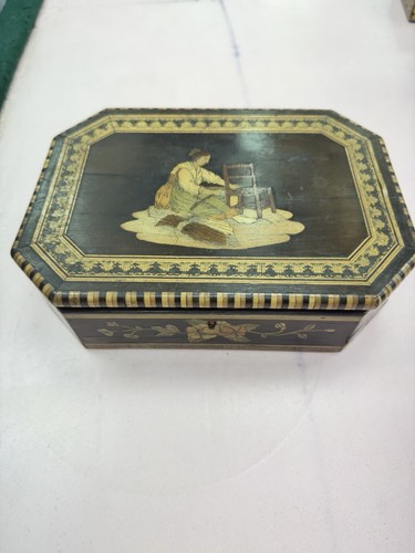 Sorrento marquetry wooden box - wooden,