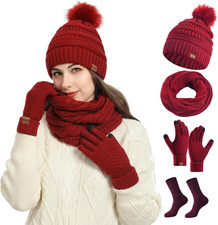 Donna Cappello Sciarpa E