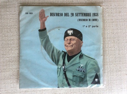 Benito mussolini disco giri - mussolini, 45