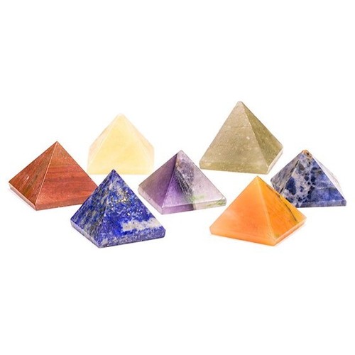 Set minerali piramide colori - 7,