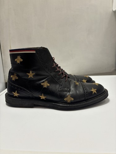 Stivali corti stringati gucci - stivali,
