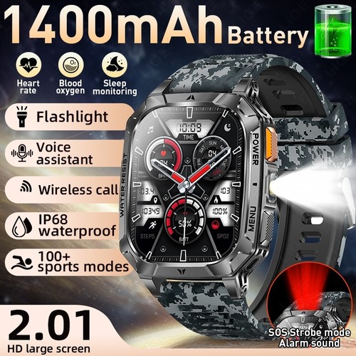 Smartwatch uomo militare con - smartwatch,