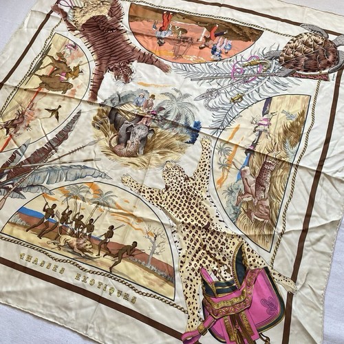 Sciarpa seta hermes - seta, chasses