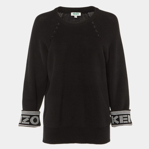Maglione girocollo kenzo nero - maglione,