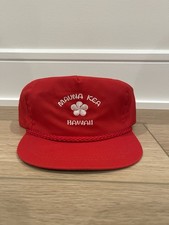 Cappello vintage nuovo senza etichette Mauna Kea Beach Hotel Hawaii USA Imperial Trucker Cap Strapback