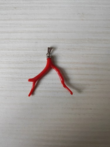 Ciondolo ramo corallo rosso - ciondolo, di