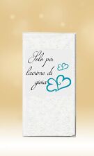 50 Lacrime di Gioia Fazzoletti Personalizzati Matrimonio Wedding vari colori
