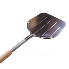 PALA PIZZA QUADRA ALLUMINIO 32x34cm PER FORNO A LEGNA MANICO