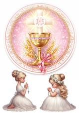 Cake topper, porta torta rosa