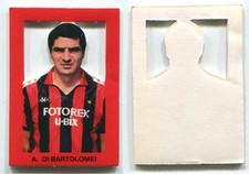 2 FIGURINE CARTONATE AGOSTINO DI BARTOLOMEI DARIO BONETTI MILAN META' ANNI 80